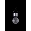 lampe solaire Globo LED Acier inoxydable, 1 lumière, Changeur de couleurs
