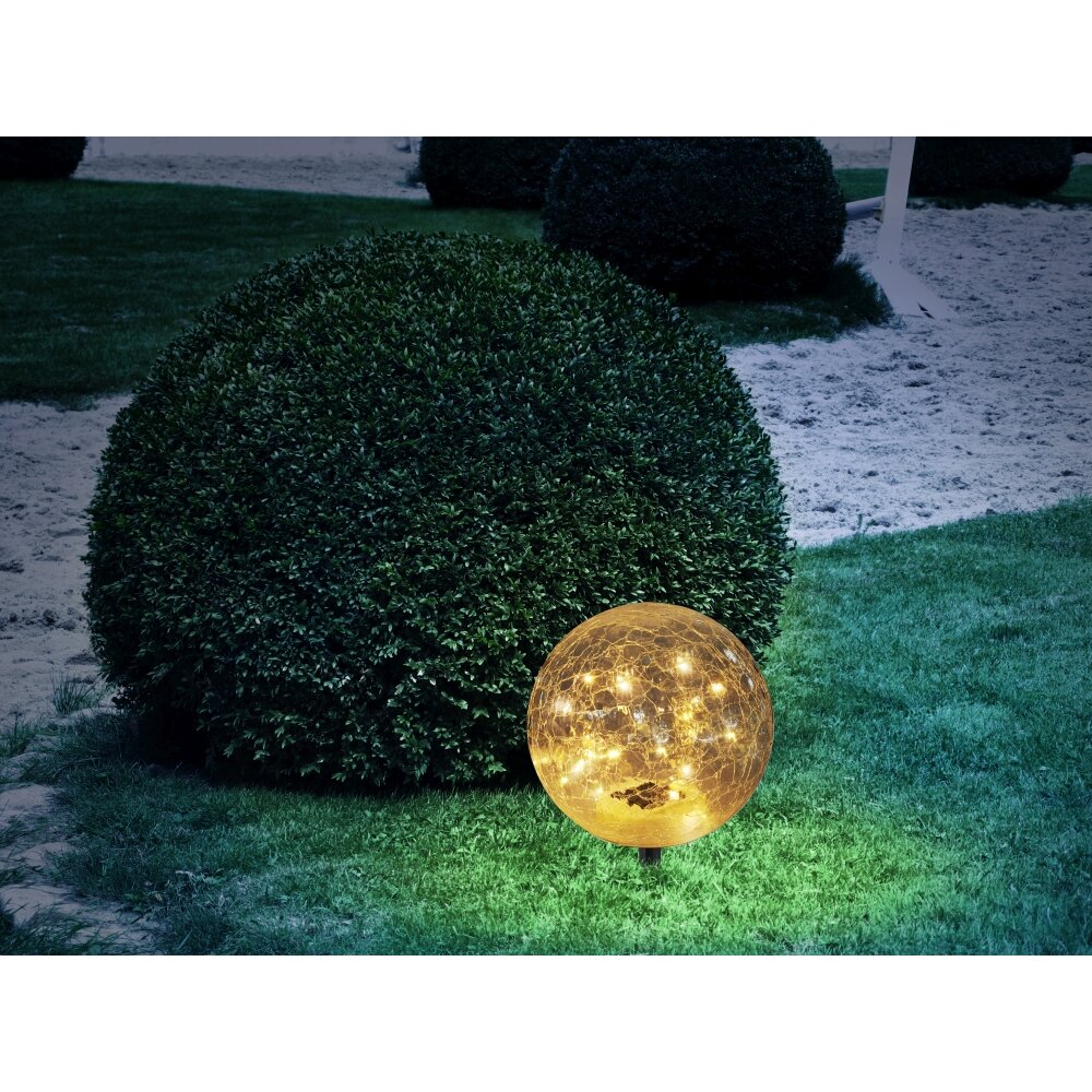 boule lumineuse Globo Solar LED Noir, 20 lumières main product photo