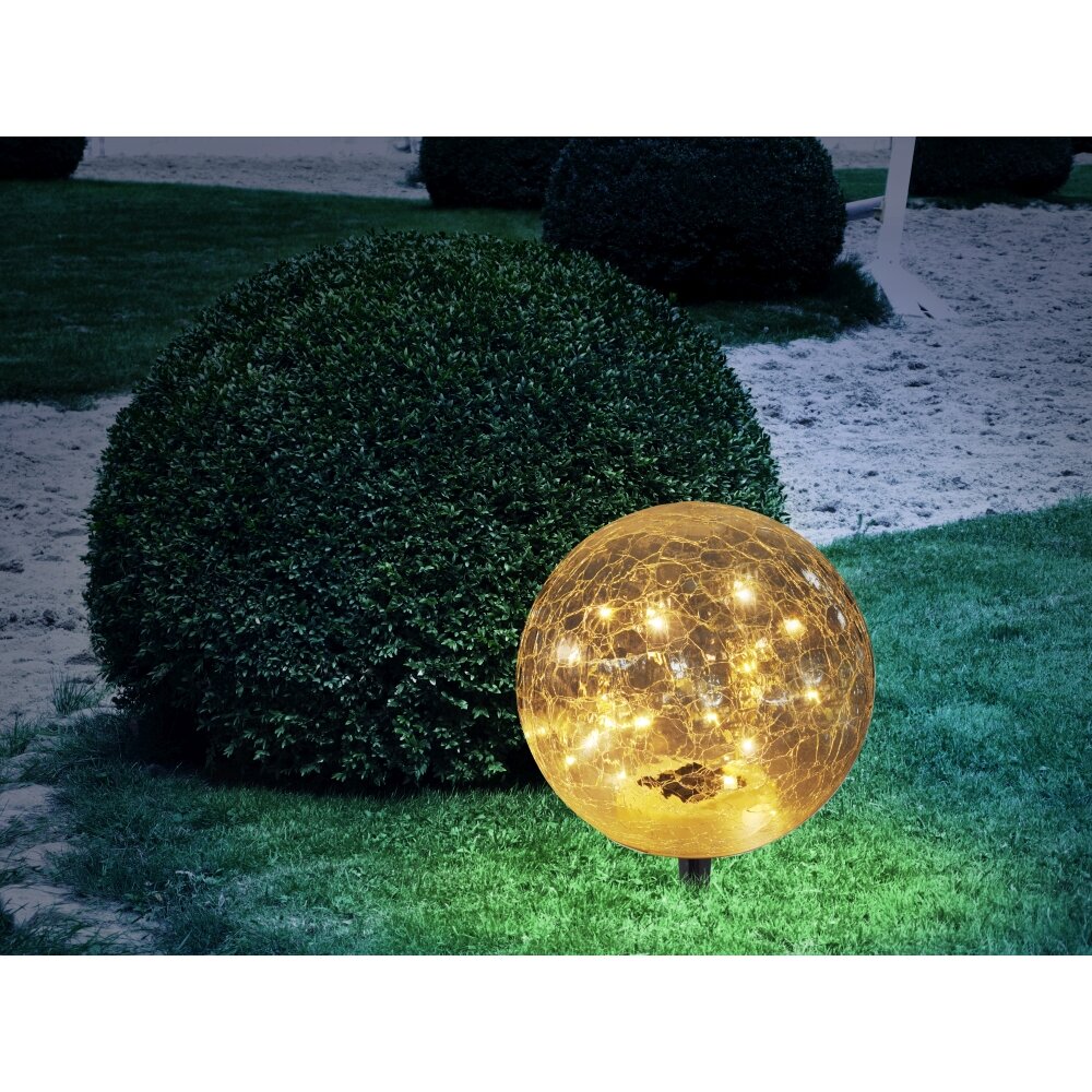 boule lumineuse Globo Solar LED Noir, 30 lumières main product photo