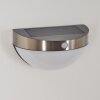 Applique murale d'extérieur Pori LED Chrome, 1 lumière, Détecteur de mouvement