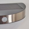 Applique murale d'extérieur Pori LED Chrome, 1 lumière, Détecteur de mouvement