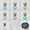 Lampe solaire Falco LED Acier inoxydable, 1 lumière, Changeur de couleurs