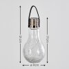 Set de lampes solaires Tian LED Argenté, 1 lumière