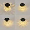 Set de 24 lampes solaires Benson LED Noir, 1 lumière