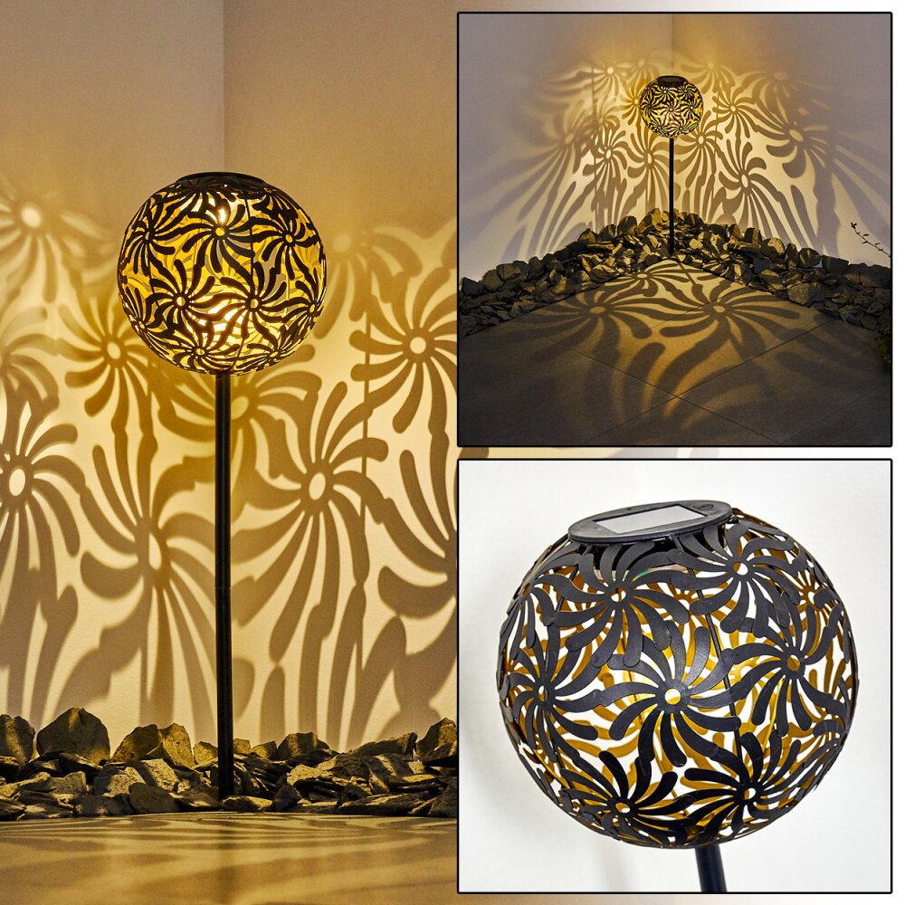 lampe solaire Gilbert LED Noir, 1 lumière main product photo