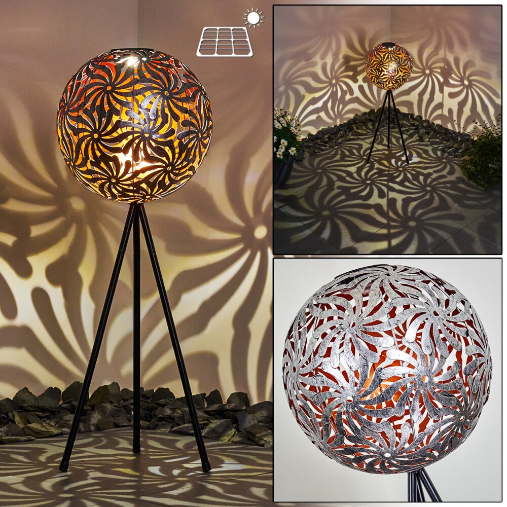 lampe solaire Gilbert LED Noir, 1 lumière main product photo