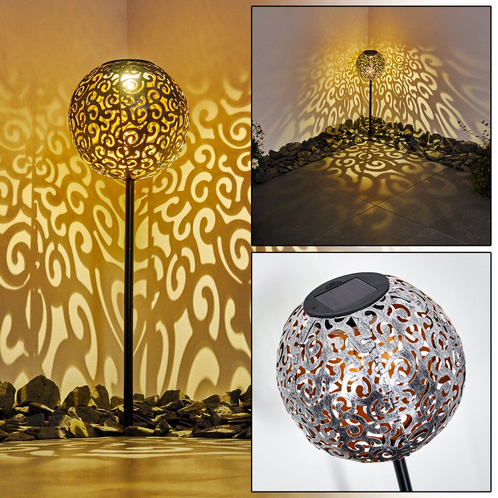 lampe solaire Paradiski LED Noir, 1 lumière main product photo