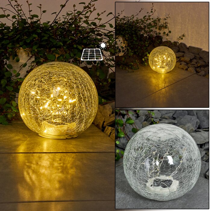 lampe solaire Jurmala LED Transparent, 1 lumière lampe solaire Jurmala LED Transparent, 1 lumière