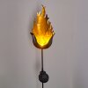 lampe solaire Rovinj LED Noir doré, 1 lumière