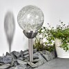 Borne lumineuse Carbonia LED Argenté, 2 lumières, Changeur de couleurs