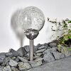 Borne lumineuse Carbonia LED Argenté, 2 lumières, Changeur de couleurs
