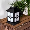 lampe solaire Folgarida LED Noir, 64 lumières