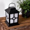 lampe solaire Folgarida LED Noir, 64 lumières