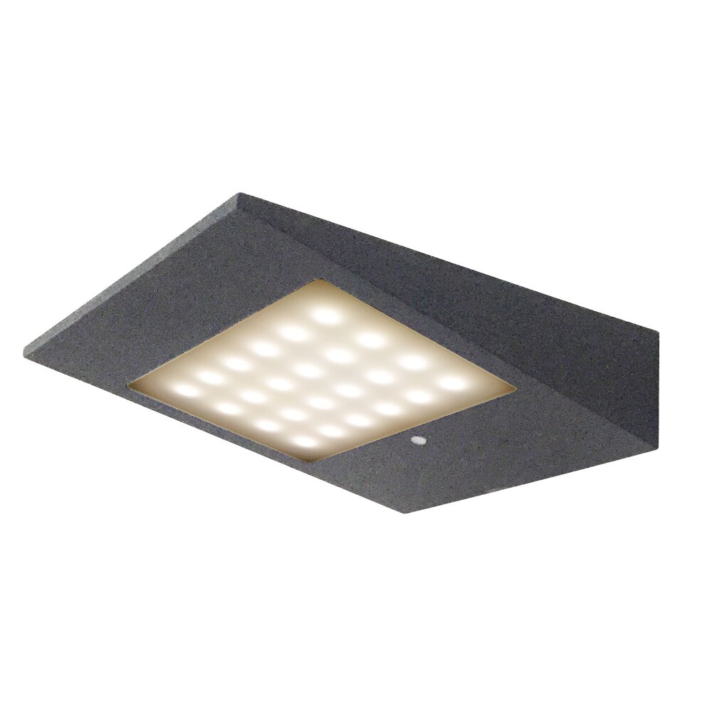 Applique murale d'extérieur CMD AQUA SOLAR LED Anthracite, 1 lumière, Détecteur de mouvement main product photo