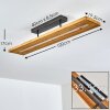 Plafonnier Adak LED Gris, 1 lumière
