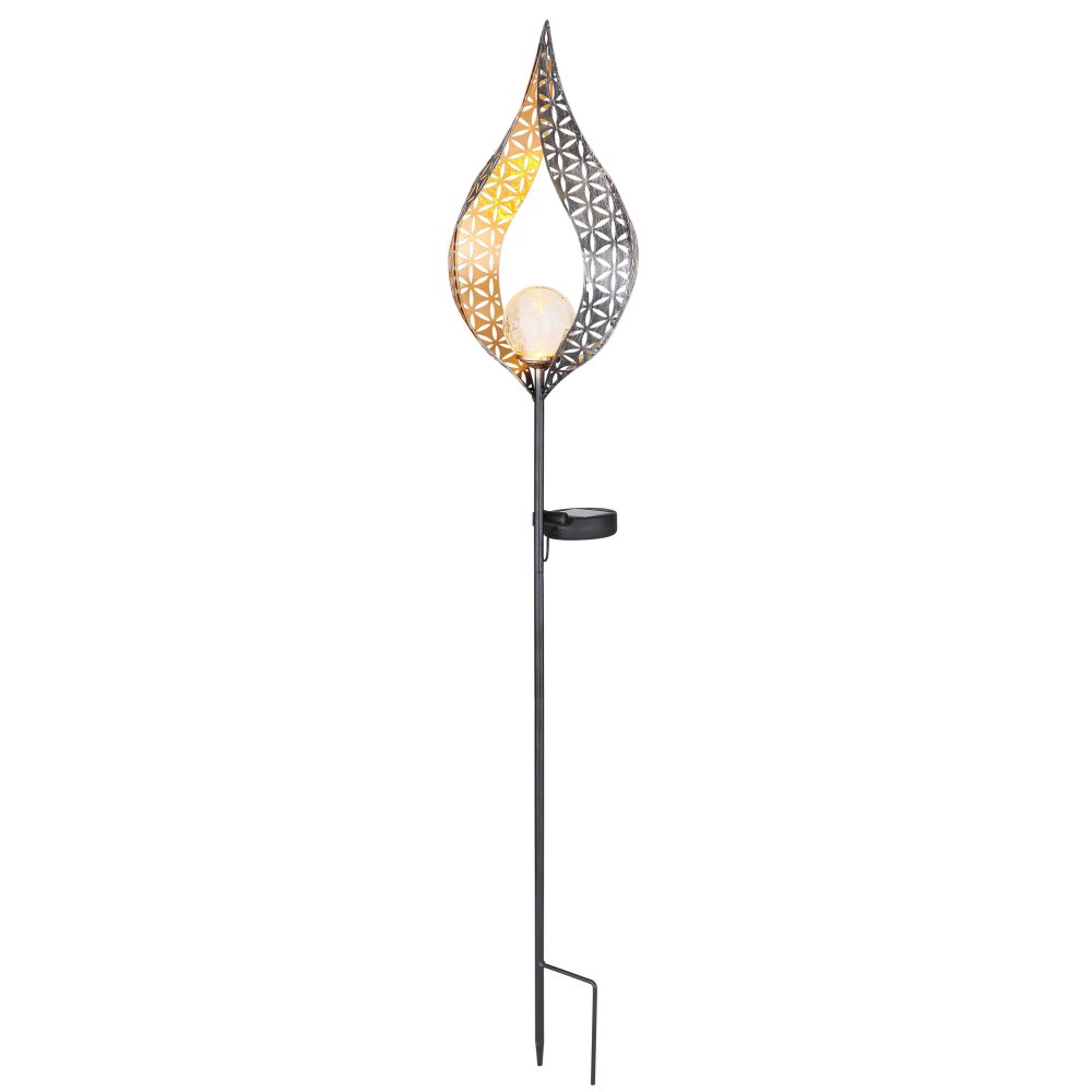 lampe solaire Globo LED Argenté, 1 lumière main product photo