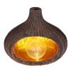 lampe solaire Globo LED Brun, 1 lumière