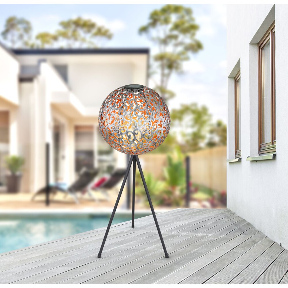 lampe solaire Globo LED Noir, 1 lumière main product photo