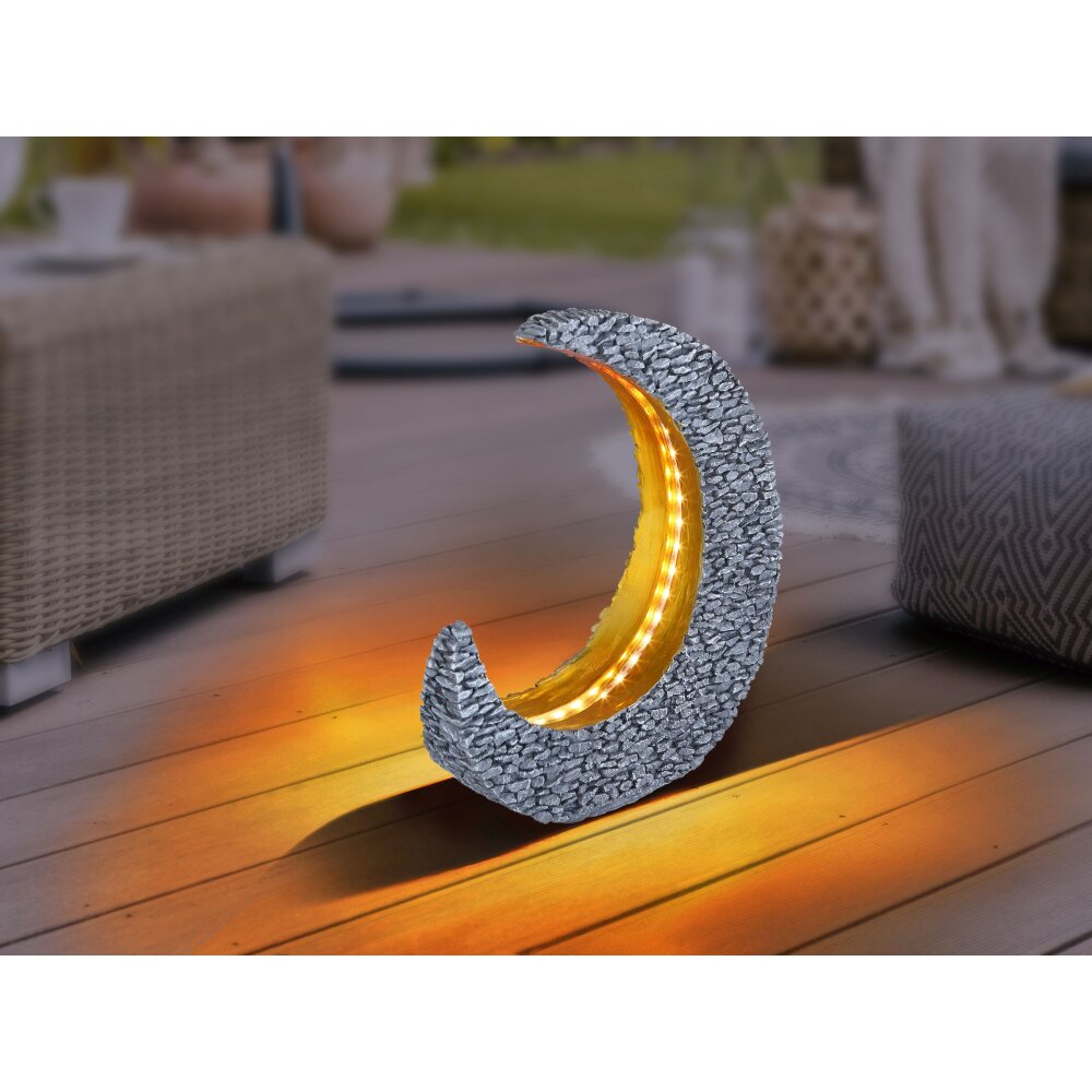 lampe solaire Globo LED Gris, 25 lumières main product photo