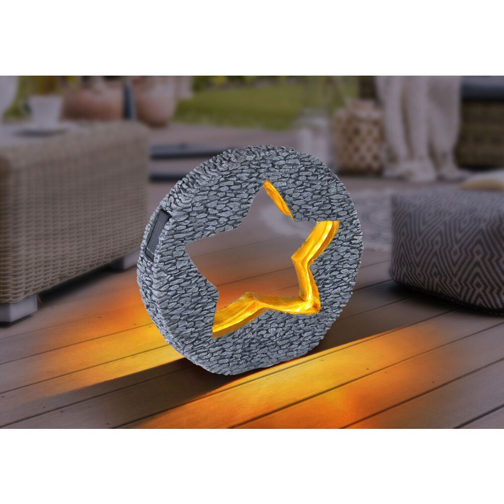 lampe solaire Globo LED Gris, 48 lumières main product photo