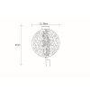 lampe solaire Globo LED Argenté, 1 lumière