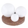 lampe solaire Globo LED Gris, 3 lumières
