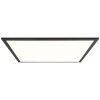 Plafonnier Brilliant Abie LED Noir, 1 lumière, Télécommandes