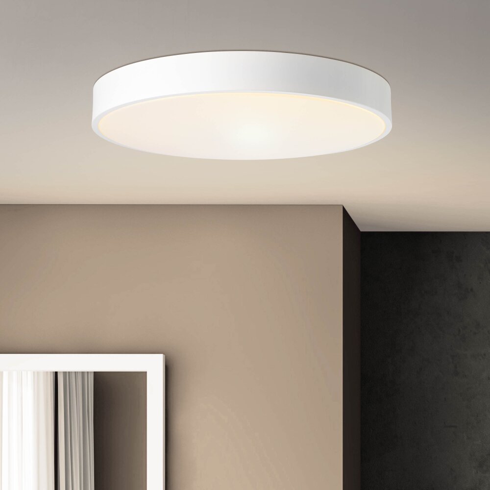 Plafonnier Brillliant Slimline LED Blanc, 1 lumière, Télécommandes main product photo