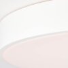 Plafonnier Brillliant Slimline LED Blanc, 1 lumière, Télécommandes
