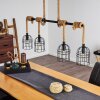 Suspension Ayocote Brun, Noir, 4 lumières Suspension Ayocote Brun, Noir, 4 lumières
