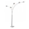 Lampadaire Globo Chrome, 5 lumières