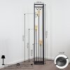 Lampadaire Woden Laiton, Noir, 3 lumières