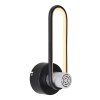 Applique murale Globo TOPPOLE LED Noir, 1 lumière