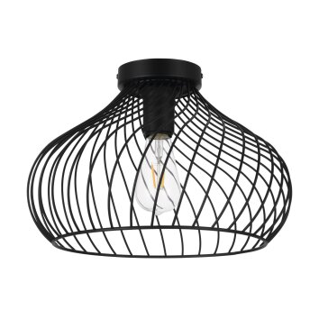 Plafonnier Eglo STAVERTON Noir, 1 lumière