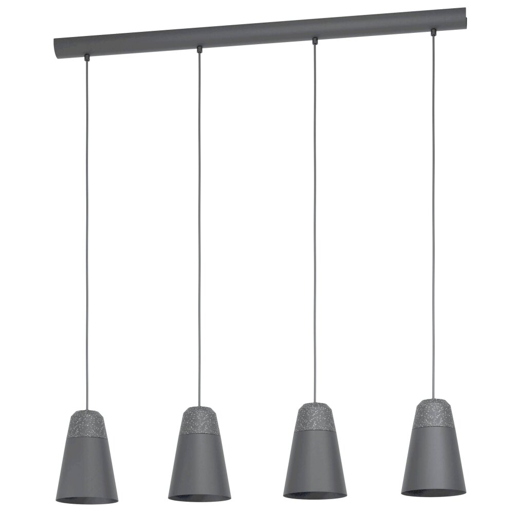 Suspension Eglo CANTERRAS Noir, 4 lumières main product photo