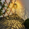 lampe solaire Samoao LED Cuivre, Noir, Argenté, 1 lumière