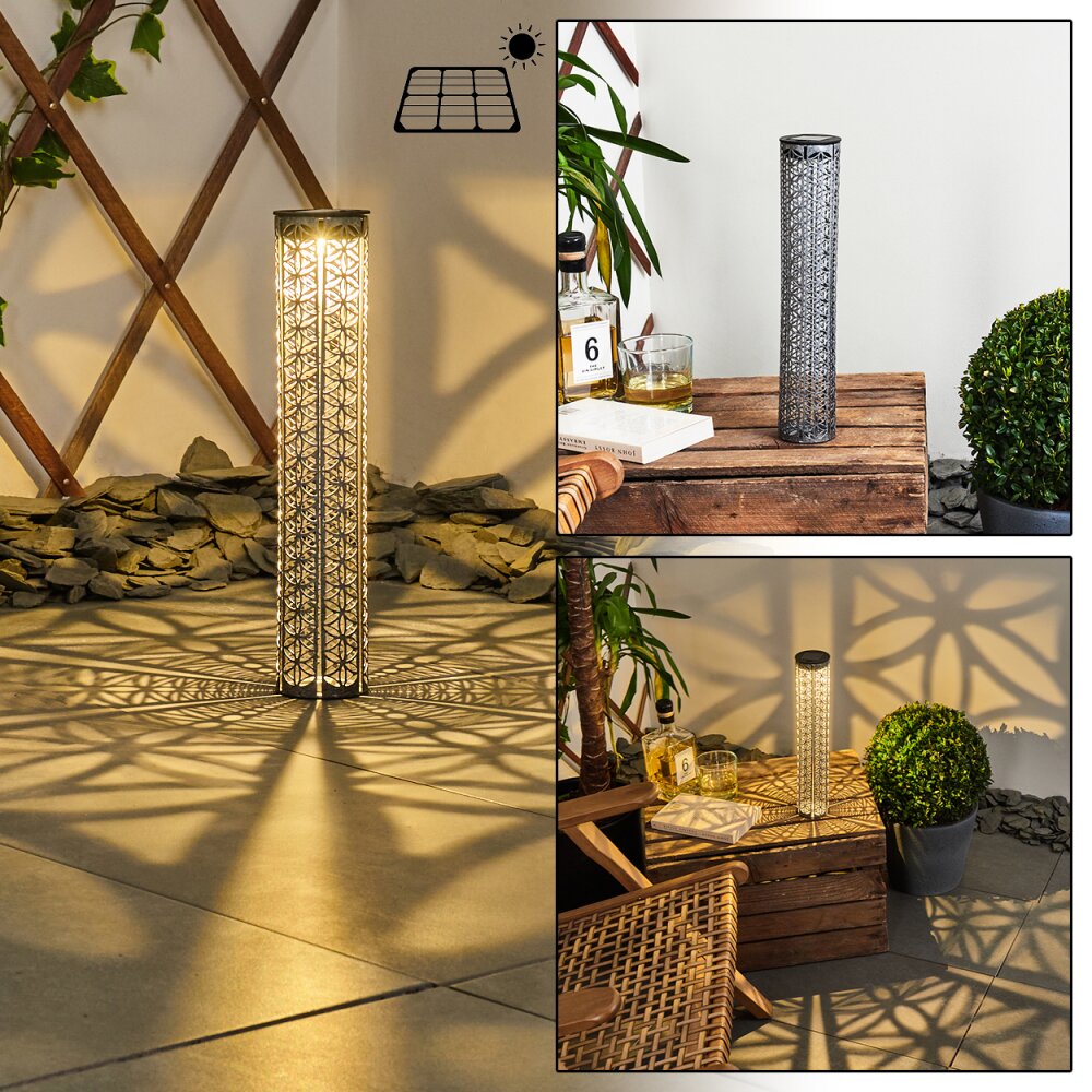 lampe solaire Hankinson LED Gris, Noir, Argenté, 1 lumière main product photo