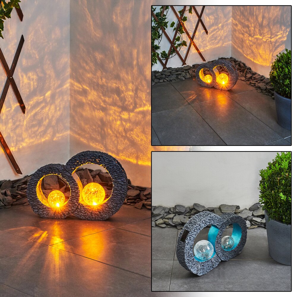 lampe solaire Siviri LED Bleu, Gris, Transparent, 1 lumière main product photo