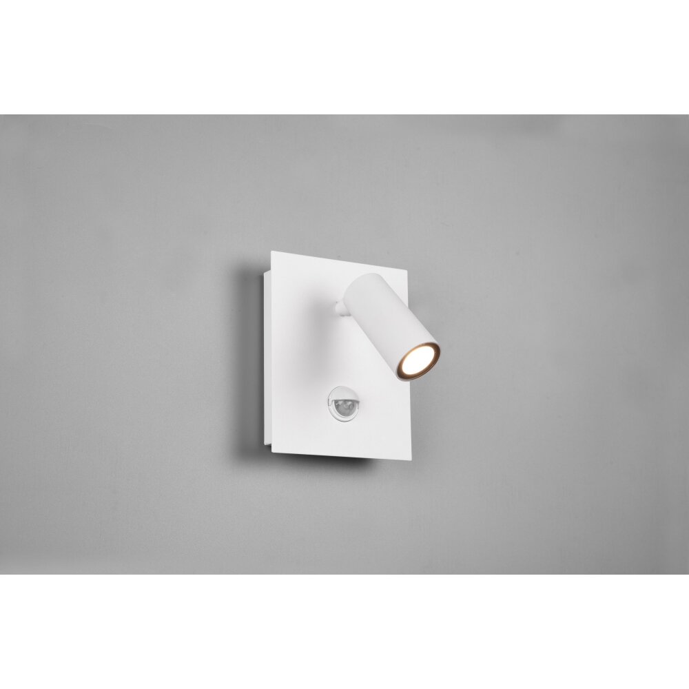 Applique murale d'extérieur Trio Tunga LED Blanc, 1 lumière, Détecteur de mouvement main product photo