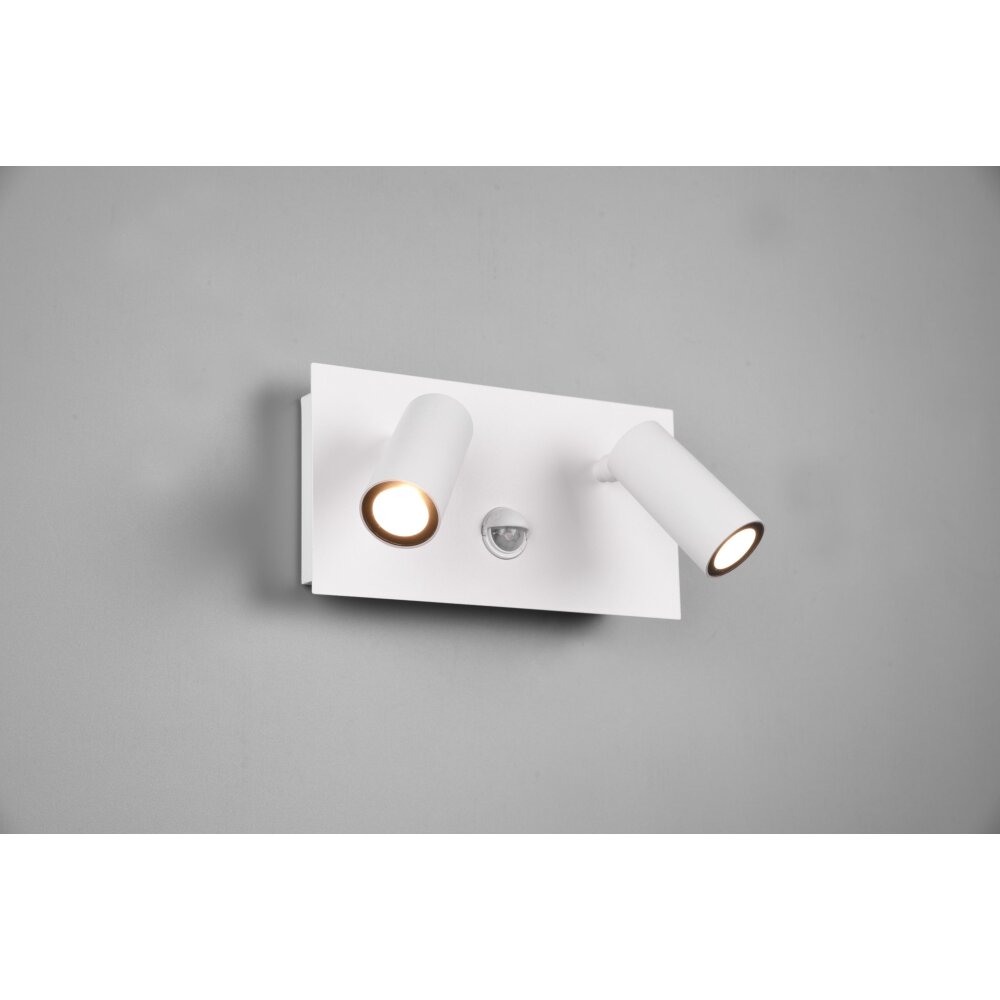 Applique murale d'extérieur Trio Tunga LED Blanc, 2 lumières, Détecteur de mouvement main product photo
