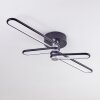 Plafonnier Olul LED Noir, Blanc, 2 lumières