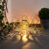 lampe solaire Moreland LED Cuivre, Noir, Argenté, 1 lumière