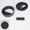 Applique murale d'extérieur Nagap LED Anthracite, Blanc, 1 lumière