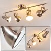Plafonnier Tina Nickel mat, 4 lumières