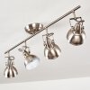 Plafonnier Tina Nickel mat, 4 lumières