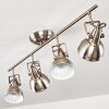 Plafonnier Tina Nickel mat, 4 lumières