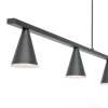Suspension Steinhauer Vortex Noir, 5 lumières