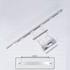 Suspension Hogana LED Nickel mat, 1 lumière