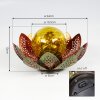 lampe solaire Taft LED Vert, Cuivre, 1 lumière