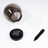 Lampe solaires Pollenca LED Noir, 20 lumières